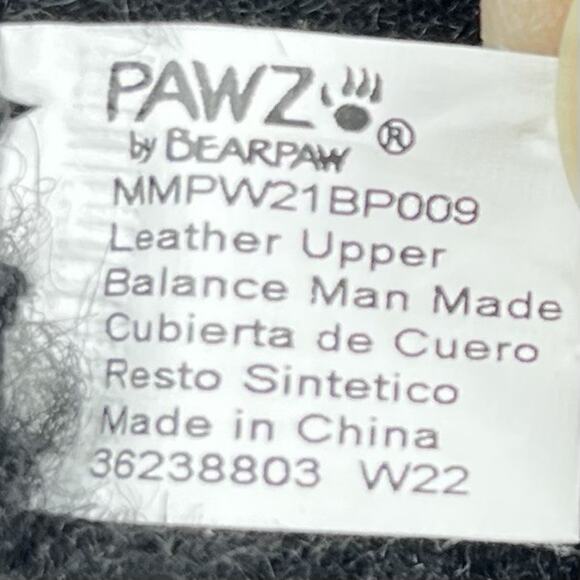 BEARPAW Men's Suede PAWZ Size 12 Black Slipper Shoe Slip-on Rubber Grandpacore - Picture 10 of 11